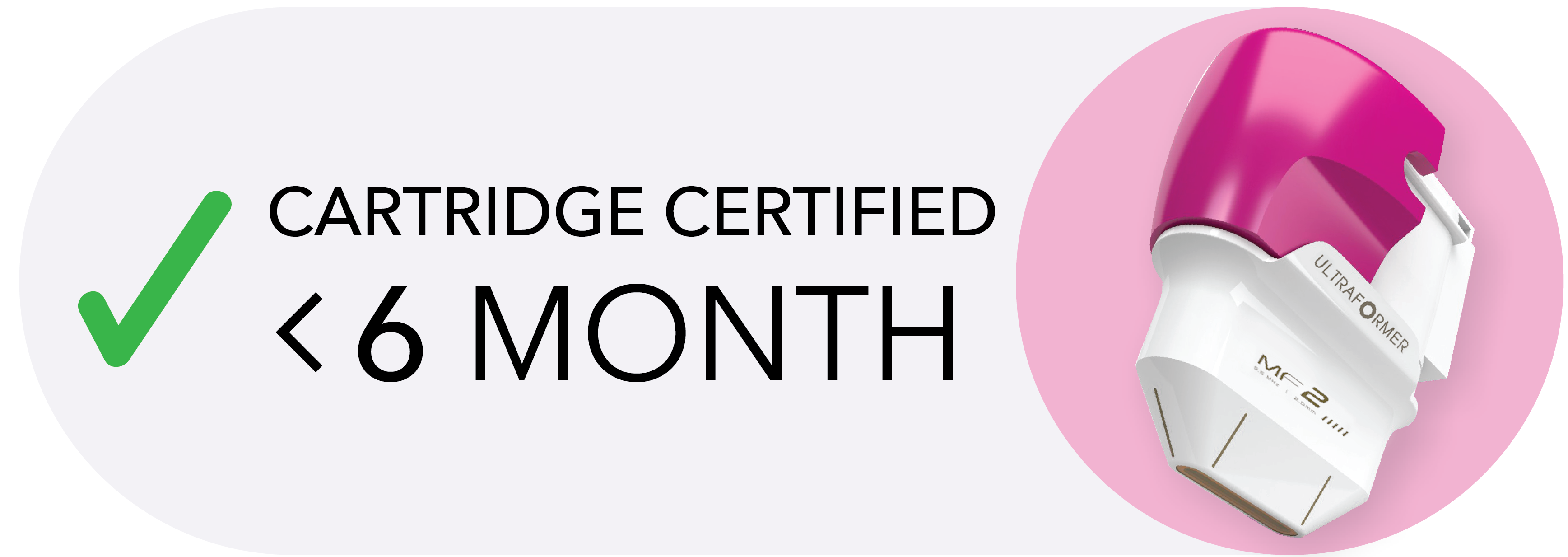 cartridge UF3 certified 6 month