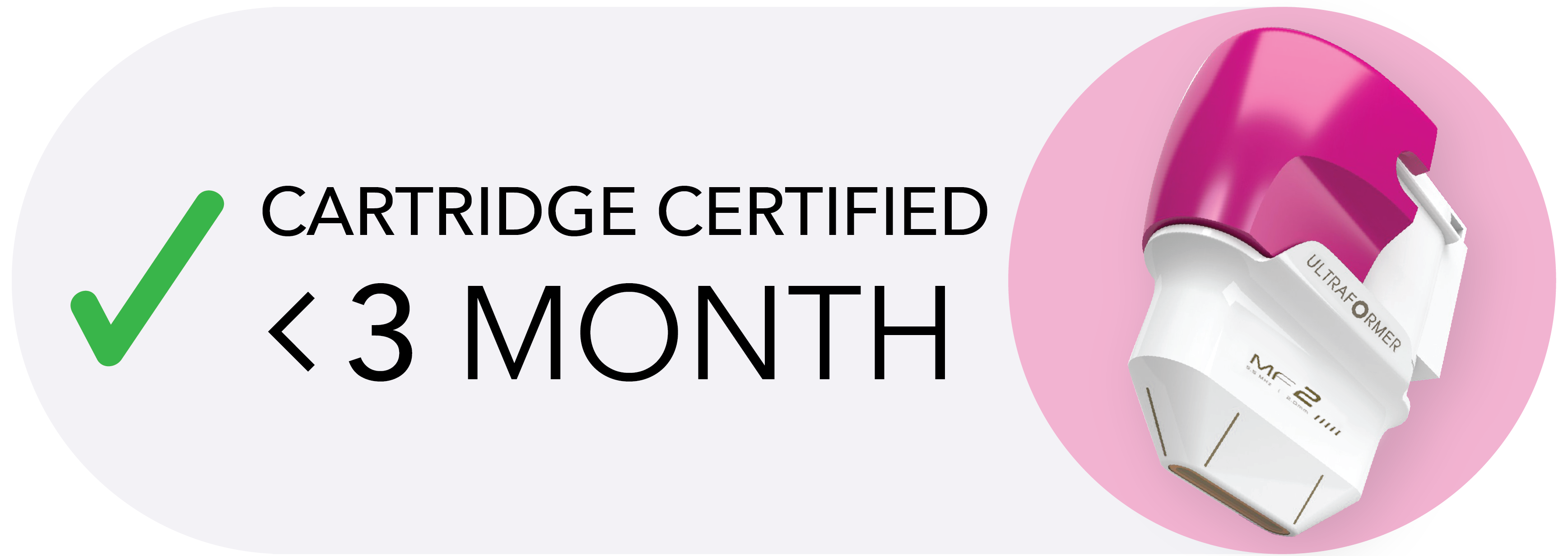 cartridge UF3 certified 3 month