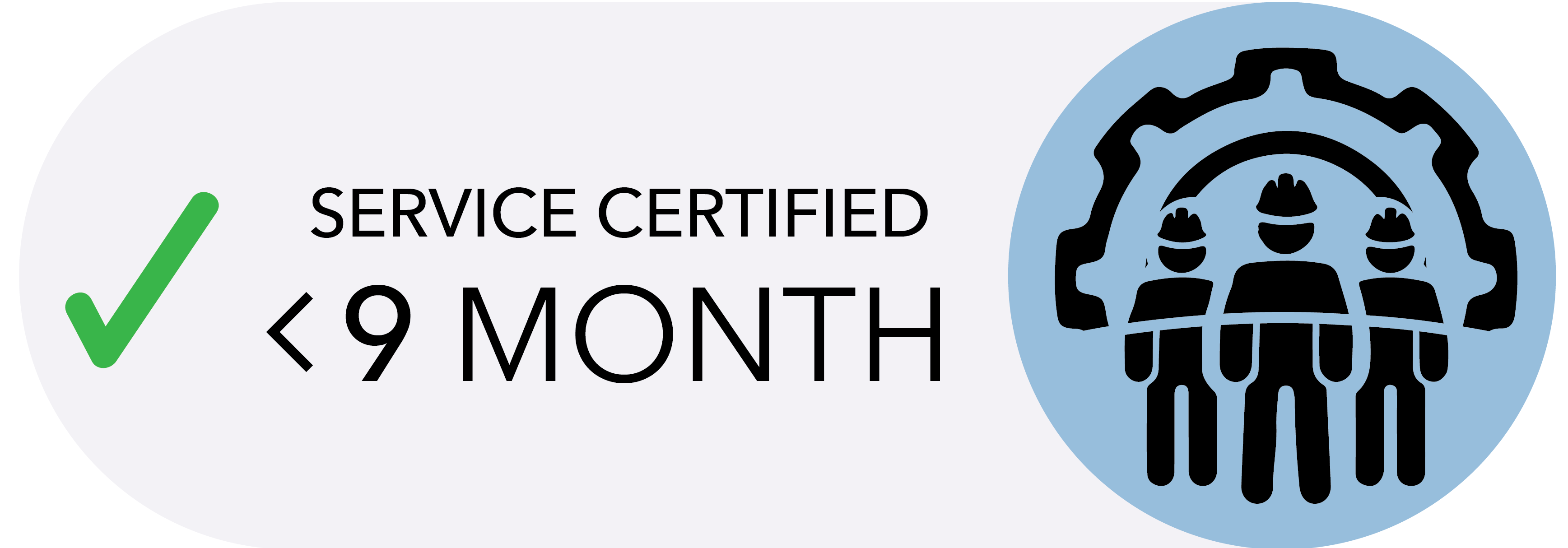 service certified 9 month