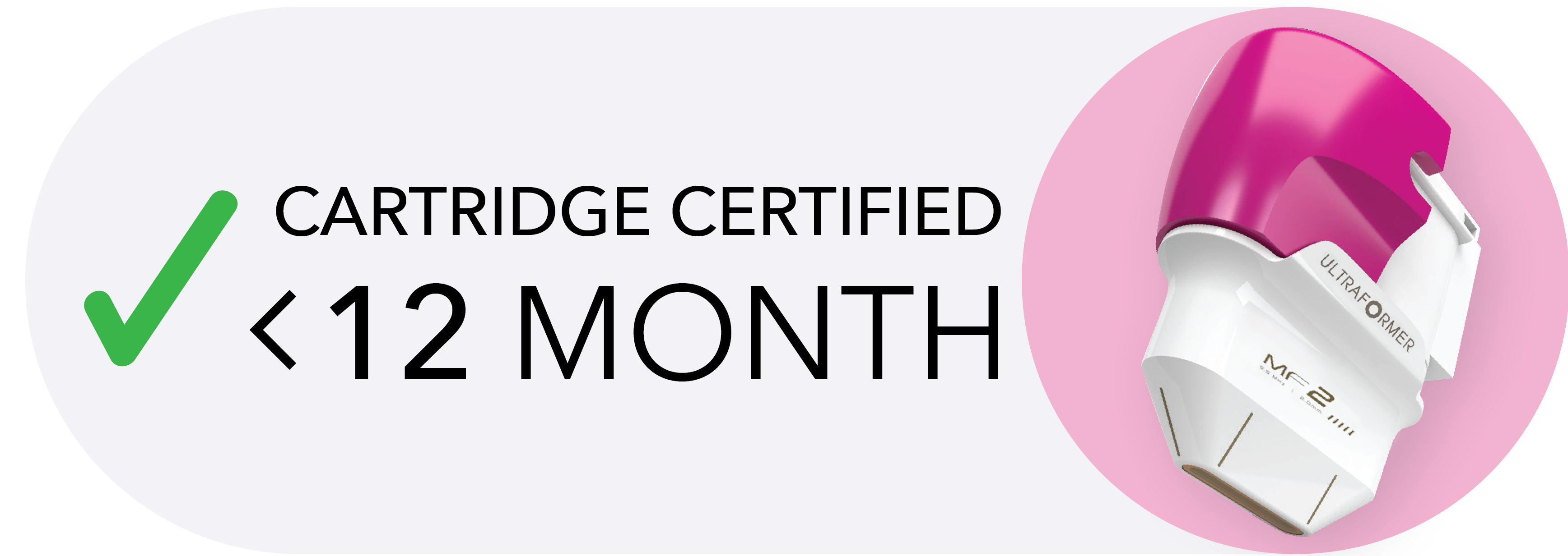 cartridge UF3 certified 12 month